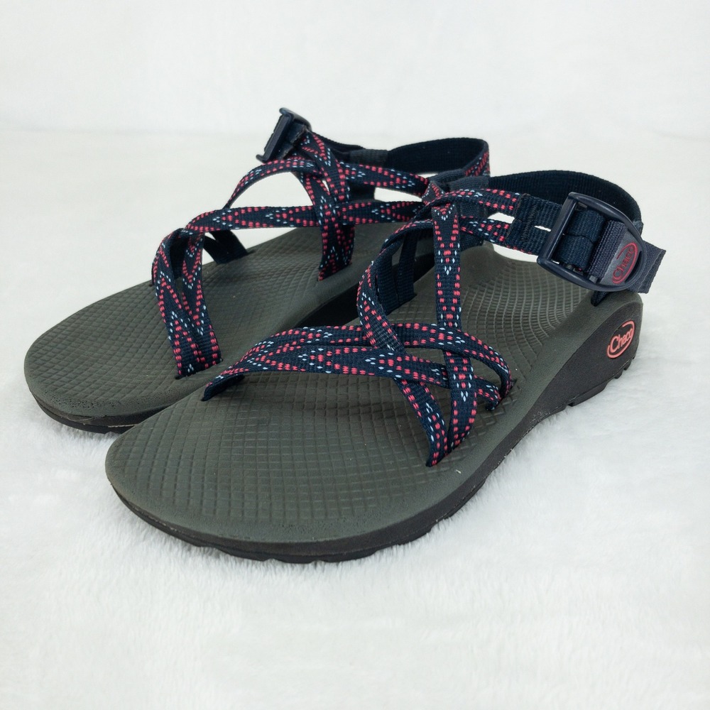 Chaco Z/Cloud Sandals Womens Size 6 Blue Strappy Toe Loop Hiking Shoes - Picture 5 of 16